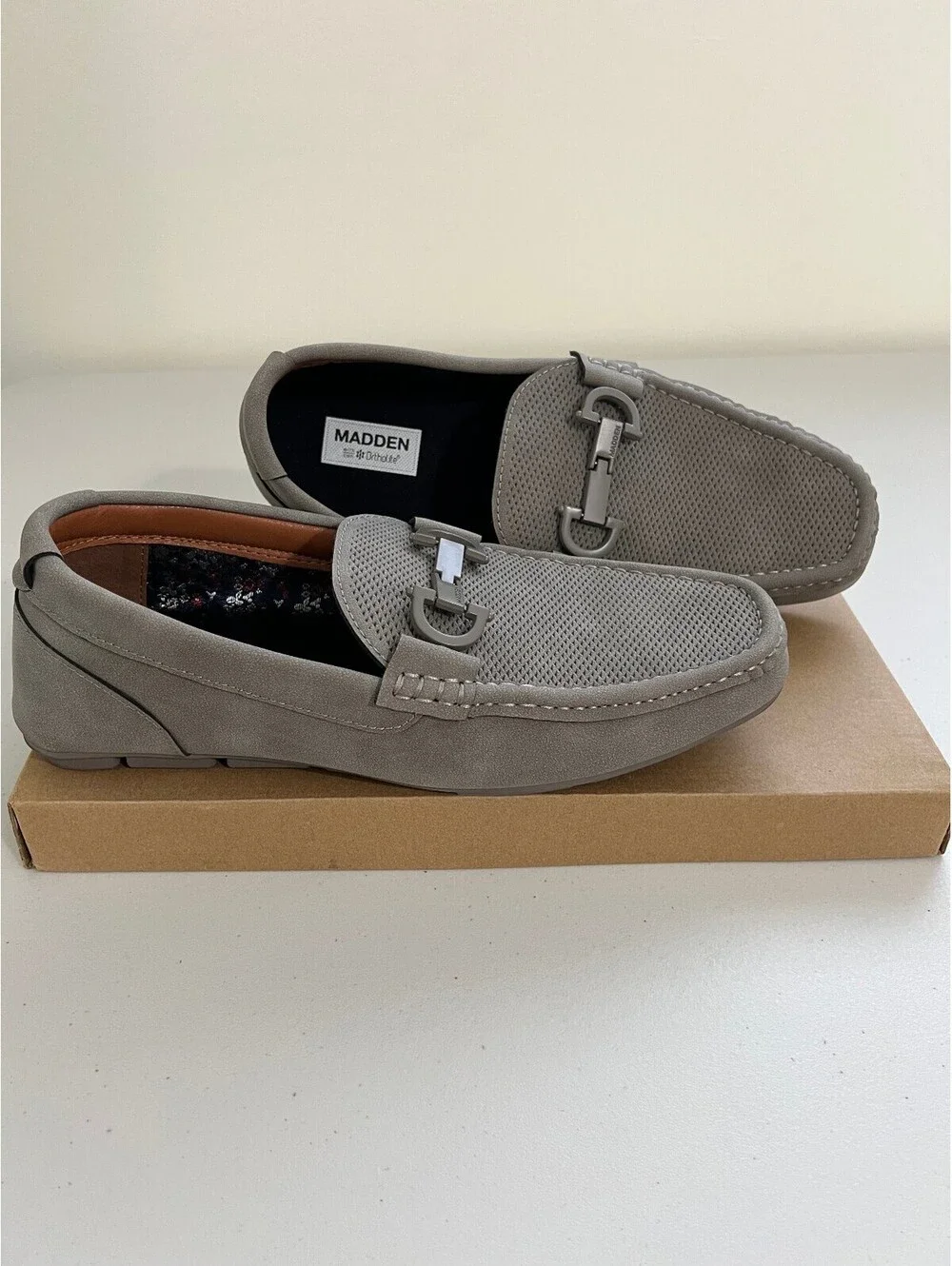 Madden Men Men's Seilix Dress Bit Loafers - Gray Distro ,Size ,9